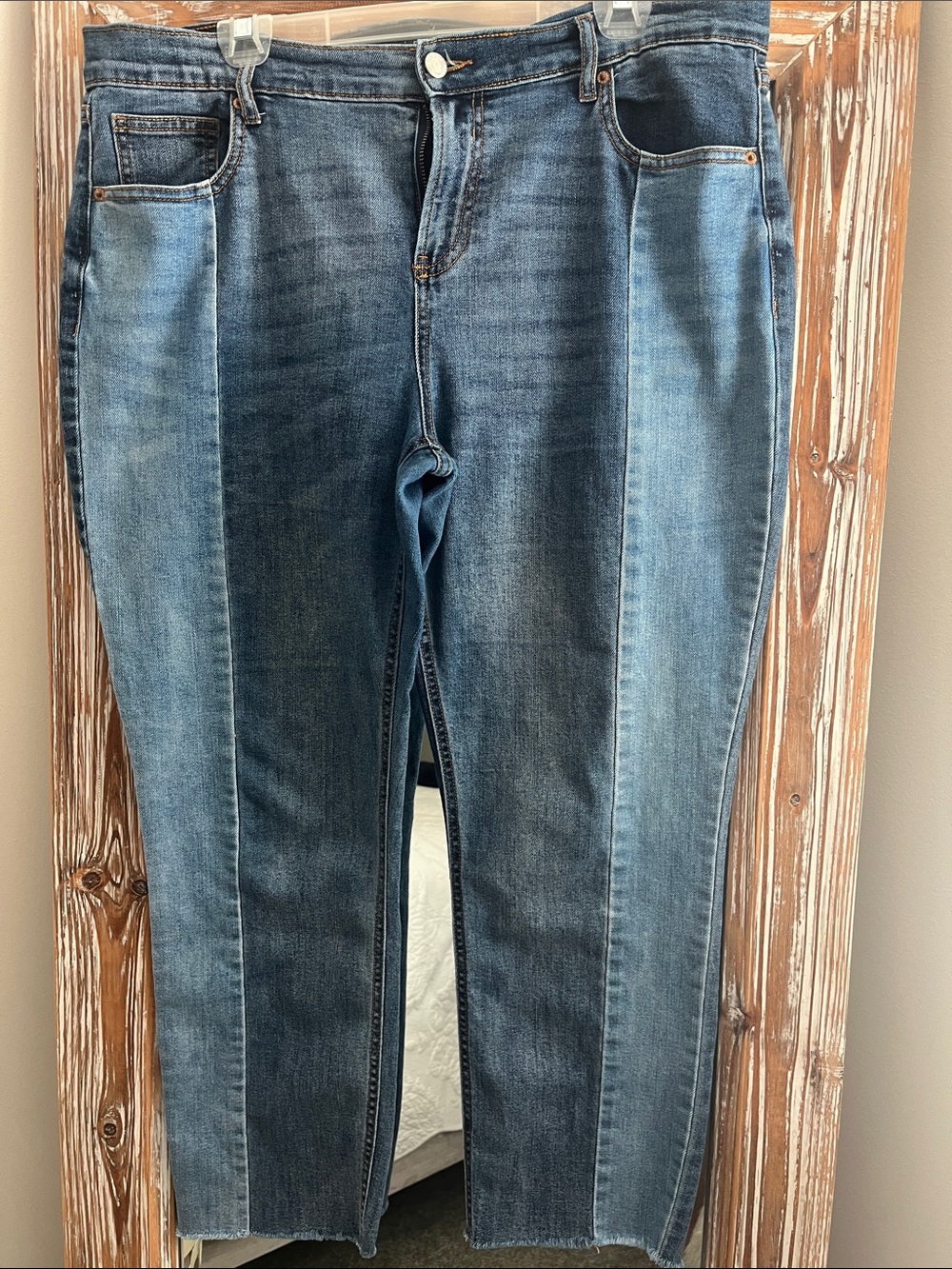 Two-Tone Blue Women's Old Navy Jeans